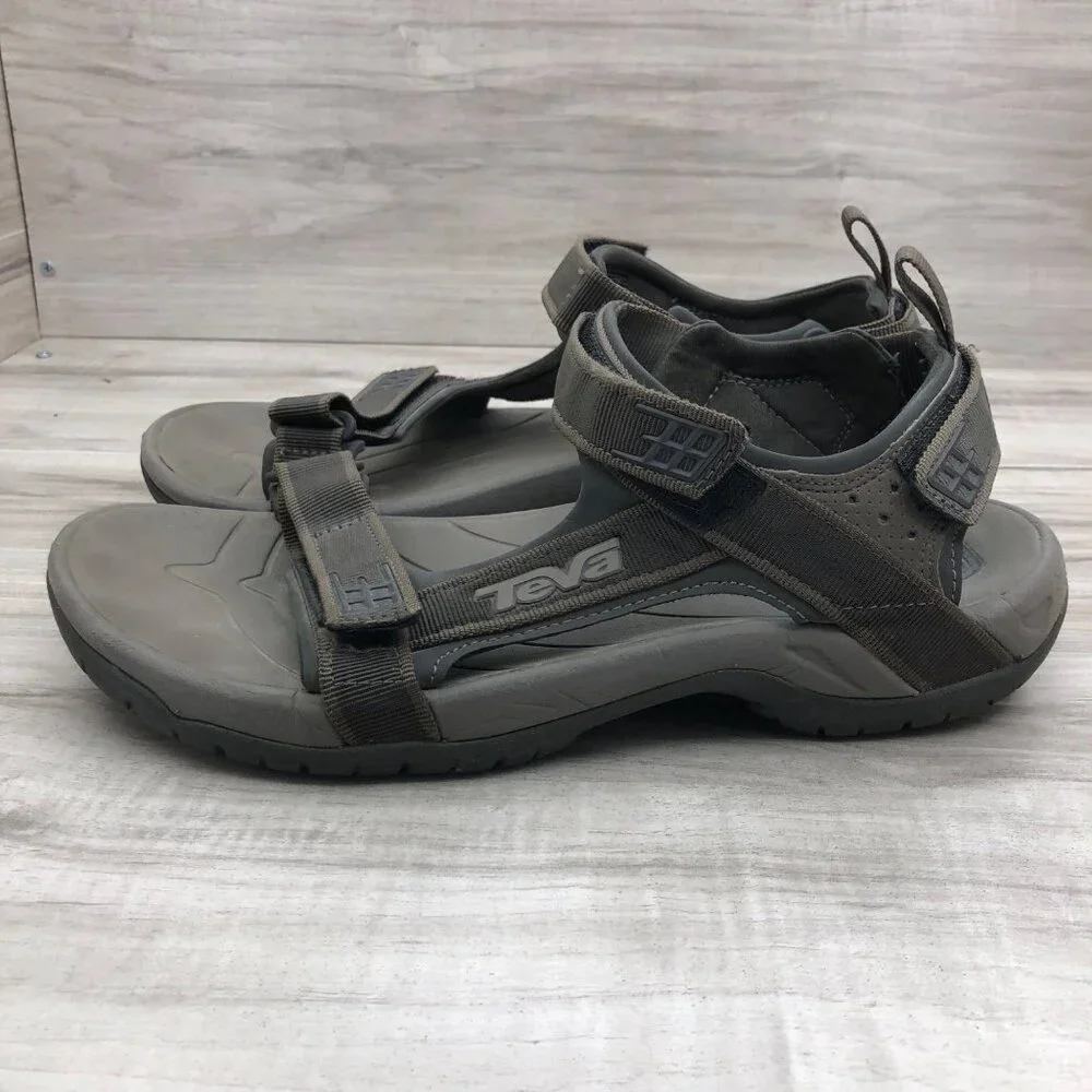Teva Sandals Men's 9 Minam Brown Hook and Loop Outdoor Shoes